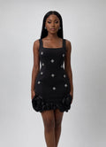 Clearama Rose Bloom Mini Dress – Red,black ⚫️ and Blue